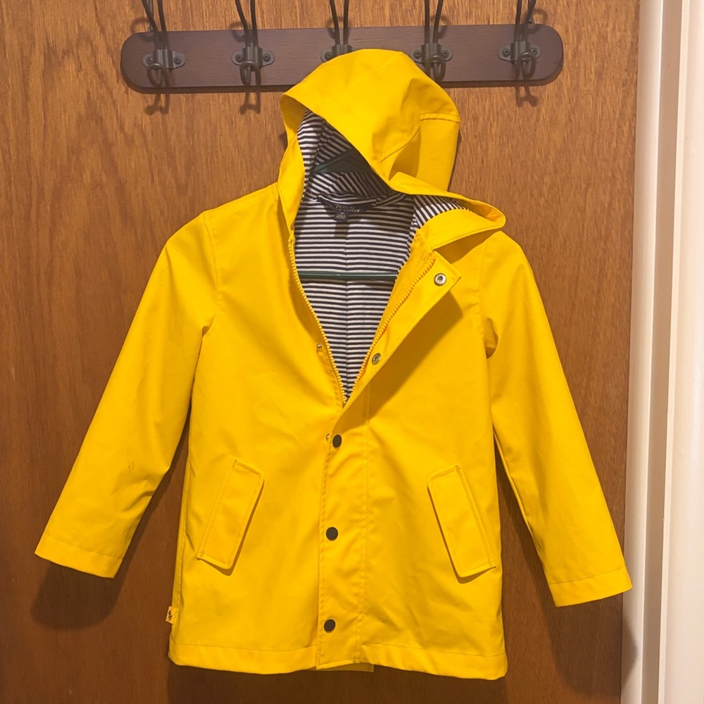 Polo by Ralph Lauren Yellow Kids Raincoat with Striped Lining